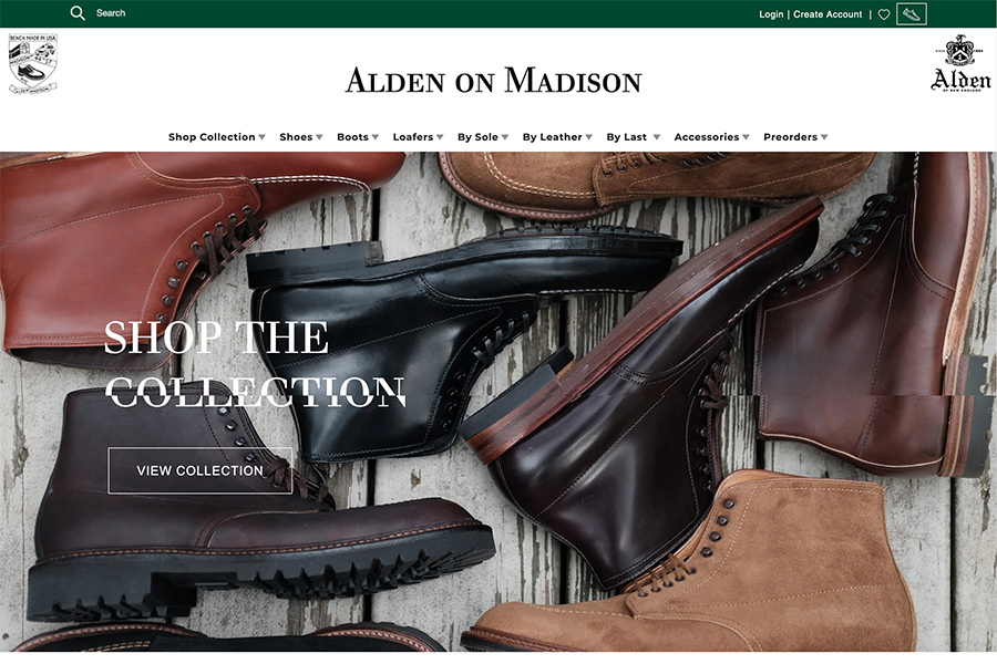 Alden Shoes on Madison